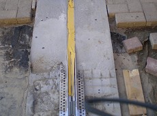Realizzazione giunto stradale